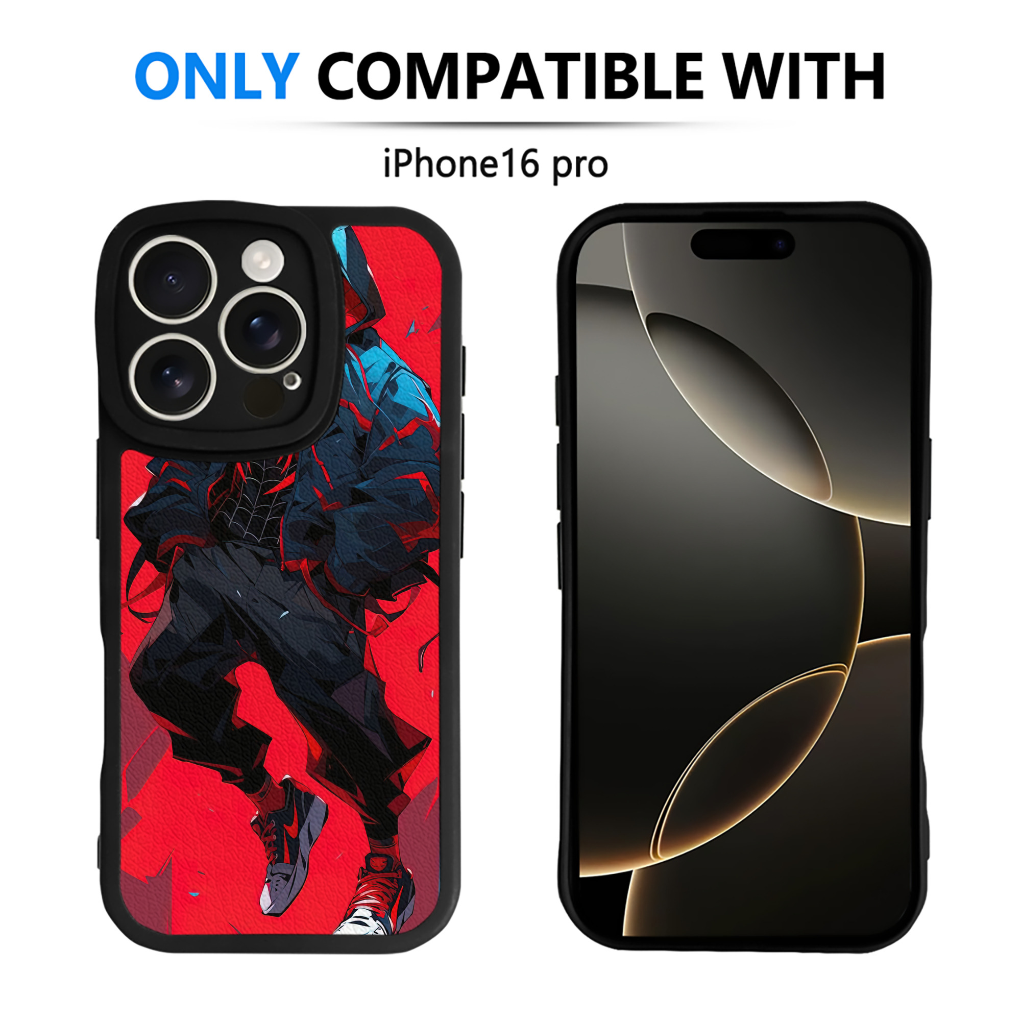 Spider Man スパイダーマン 【iPhone 16シリーズ対応】シリコンスマホケース（レザー調） 材質：シリコン